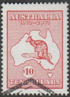 AUSTRALIA - USED 2013 $10.00 Centenary Of Kangaroo And Map Series Stamps - Used Stamps