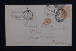 ROYAUME UNI - Victoria 4p. Sur Lettre De Londres Pour La France En 1874 - L 125479 - Covers & Documents