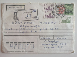 1995..RUSSIA.. COVER WITH  STAMPS...PAST MAIL..REGISTERED..LENINGRAD - Lettres & Documents