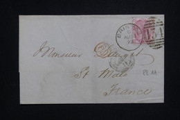 ROYAUME UNI - Victoria 3p. Sur Lettre De Bristol Pour La France En 1873 - L 125492 - Covers & Documents
