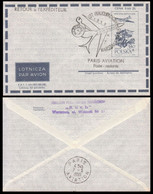 1959. 06.06.  FIRST FLIGHT WARSAW - PARIS - LOT Polish Airlines - Cover - POWR (1) - Avions