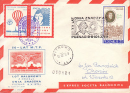 1971 Balloon Mail - Transported In A Balloon BZG STOMIL (Copernicus) 010121 - POWR - Ballonpost