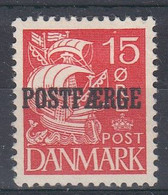 OM1923. Denmark 1933. POSTFÆRGE. Michel 17 I. AFA Type IA. MH(*) - Parcel Post