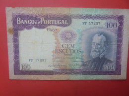 PORTUGAL 100 ESCUDOS 1961 Circuler (L.6) - Portugal