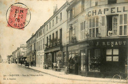 St Dizier * 1906 * Rue De L'hôtel De Ville * Chapellerie J. RENAUT Chaussures AU PETIT POUCET - Saint Dizier
