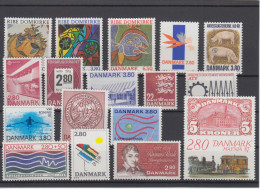 Denmark 1987 - Full Year MNH ** Excluding Exhibition Block - Full Years