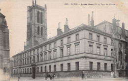 CPA - 75 - Lycée Henri IV Et Tour De Clovis - Calèche - Cheval - Dos Non Divisé - Formación, Escuelas Y Universidades