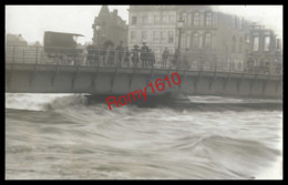 LIEGE. Photo - Carte.  Inondations De 1926. Pont Des Arches. Ou D'Amercoeur. Attelage, Animation.  Photo Dumont.2 Scans - Liege