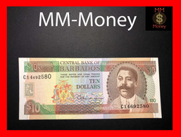 BARBADOS 10 $  1995  P. 48  "sig. Springer"   *scarce*   XF - Barbados (Barbuda)