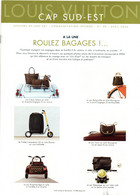 Livre : Publicité - Mode : LOUIS VUITTON : " Cap Sud-Est " : Communication Interne : N° 50 : Roulez Bagages - Fashion