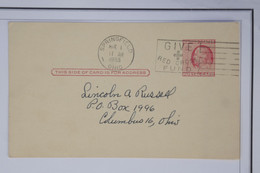 AZ2 ETATS UNIS   BELLE  LETTRE   1953 SPRINGFIELD +CROIX ROUGE  +A VOIR +AFFRANCH. INTERESSANT - Briefe U. Dokumente