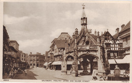 Frith Postcard Poultry Cross And Silver Street, Salisbury. Unposted - Salisbury