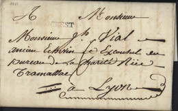 Drôme Marque Postale Noire CREST Du 24 Janvier 1785 Joint Lettre Change 6 Mars 1785 Taxe Manuscrite 6 - 1701-1800: Vorläufer XVIII