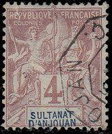 Anjouan 1892. ~ YT 3 - 4 C. Type Sage - Oblitérés