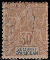 Anjouan 1892. ~ YT 9 - 30 C. Type Sage - Usados