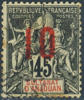 Anjouan 1912. ~ YT 27 - 10 / 45 C. Type Sage - Oblitérés