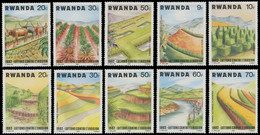 Delcampe - 1159/1168** - Lutte Contre L'érosion / Strijd Tegen De Erosie / Erosionsschutz / Erosion Control - RWANDA - Kühe