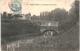 CPA -Carte Postale France Saint-Vrain Château Vu Du Parc 1906  VM52552 - Saint Vrain