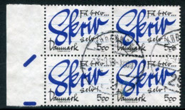 DENMARK 1993 Letter-writing Campaign Block Of 4 Used. Michel 1062 - Usati