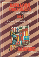 49-sc.4-Filatelia-Catalogo Unificato1990-Europa Occidentale-vol.1°-Andorra-Austria-Belgio-Danimarca-Faroer (vedi Sotto). - Manuali Per Collezionisti