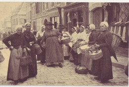 Guéret - Le Marché - Réédition D'une Carte Postale Ancienne - 319 - Guéret