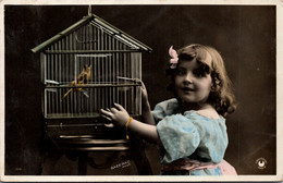 Fantaisie - Enfants - Cage Oiseau    - Série Croissant De Lune N°3281 - Collections, Lots & Series