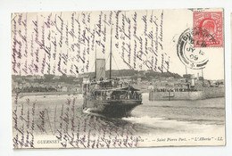 Guernsey 1909 Arrivée Du Bateau The Sw R Victoria A Saint Pierre Port - Ferries