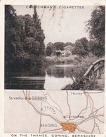 Holidays In Britain 1937 -  12 On The Thames, Goring, Berkshire - Churchman - View & Map - M Size - Churchman