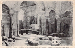 CPA - 86 - POITIERS - Intérieur Du Baptistère St Jean - La Piscine Du Baptême Par Immersion - Poitiers