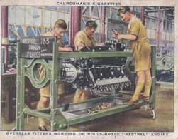 The RAF At Work 1937 - Fitters On A Rolls Royce Engine - Churchman - M Size - Military - Churchman