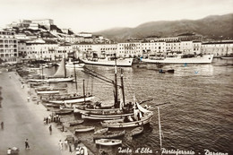 Cartolina - Isola D'Elba - Portoferraio - Darsena - 1955 - Livorno