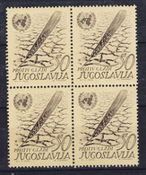 Yugoslavia 1963 Mi#1032 Mint Never Hinged Piece Of 4 - Ungebraucht