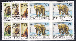 Yugoslavia Republic 1988 Animals Bears Mi#2260-2263 Mint Never Hinged Pieces Of 4 - Ungebraucht