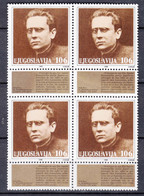 Yugoslavia Republic 1988 Tito Mi#2279 Mint Never Hinged Piece Of 4 - Unused Stamps