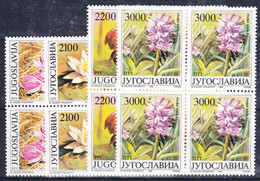 Yugoslavia Republic 1989 Flowers Mi#2333-2336 Mint Never Hinged Pieces Of 4 - Neufs