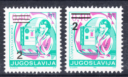 Yugoslavia Republic 1990 Mi#2442 I And II Mint Never Hinged - Ungebraucht