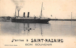 44-SAINT-NAZAIRE-J'ARRIVE A SAINT-NAZAIRE BON SOUVENIR - Saint Nazaire