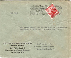 52877 - Deutsches Reich - 1938 - 12Pfg Sportfest EF A Bf DARMSTADT - ... SCHWIMMEISTERSCHAFTEN ... -> Berlin - Natation