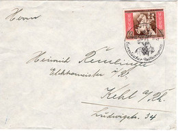 52910 - Deutsches Reich - 1942 - 12Pfg Postkongress EF A Bf SoStpl WIEN - EUROPAEISCHER POSTKONGRESS -> Kehl - Correo Postal