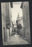 CPA   Tarn  81  :  Dourgne  Rue Basse Entrée De L'église Du XII° - Dourgne