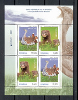 Romania 2021 Europa CEPT  Fauna National Wildlife  Sheetlet**MNH (Type B) - Nuovi