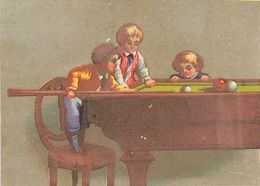 Le Jeu De Billard * Doc Ancien Illustrateur Chromo * Jeux Game Sport Billards - Autres & Non Classés