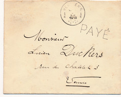 ENVELOP 1918   PAYE - Fortune Cancels (1919)