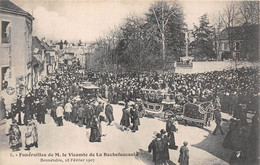 72-BONNETABLE-FUNERAILLES DE M. LE VICOMTE DE LA ROCHEFOUCAULT- BONNETABLE 28 FEVRIER 1907 - Bonnetable