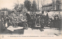 72-BONNETABLE-FUNERAILLES DE M. LE VICOMTE DE LA ROCHEFOUCAULT- BONNETABLE 28 FEVRIER 1907 - Bonnetable