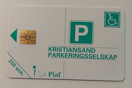 Parking Card Le Piaf, Norway- Kristiansand 250 Units HC - Noorwegen