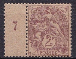 FR7003 - FRANCE – 1900 – BLANC TYPE - Y&T # 108 MNH > 5 € - Unused Stamps