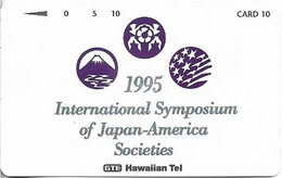 Hawaii - GTE (Tamura) - Intl. Symposium Of Japan-America Societies 1995, 07.1995, 10Units, 2.000ex, Mint - Hawaï