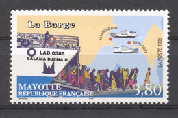 Mayotte, 1998, Ferry, Boat, Ship, Map, MNH, Michel 49 - Other & Unclassified