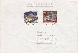 1965, "Altes Und Neues Berlin", Echt Gelaufen - Enveloppes Privées - Oblitérées